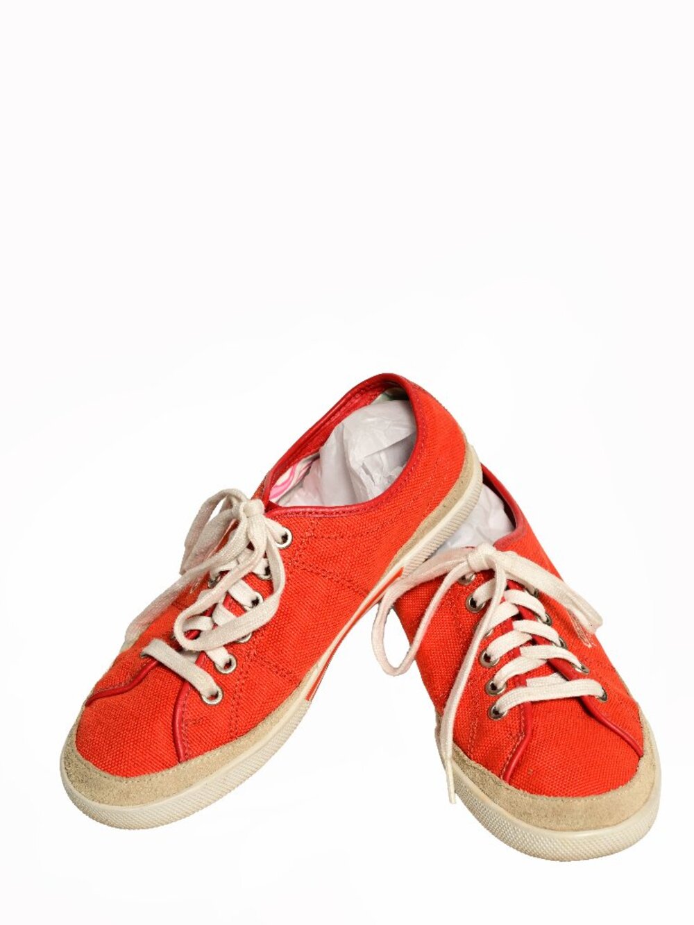 COACH - Orange Canvas Sneakers Size 8- Casual / Y2K